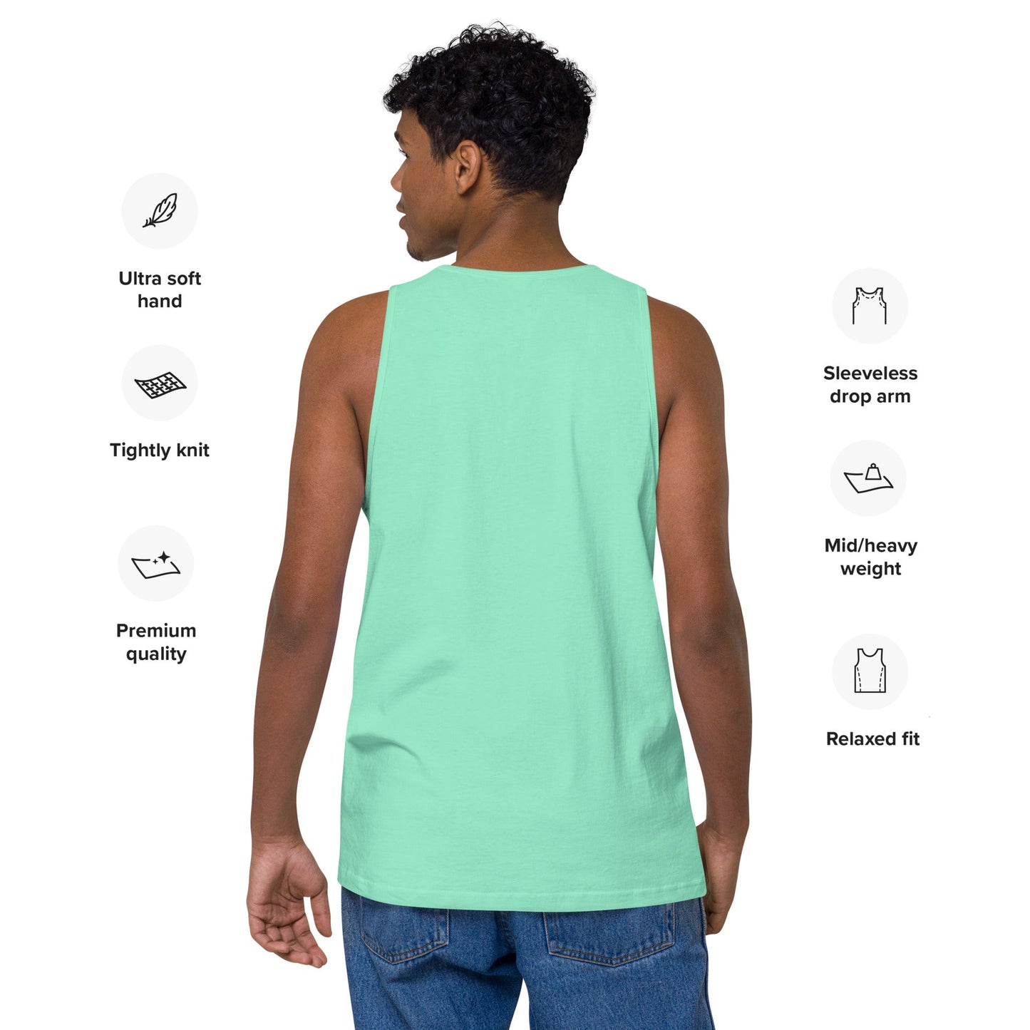 Mantente Fuerte - Camiseta de tirantes premium para hombre