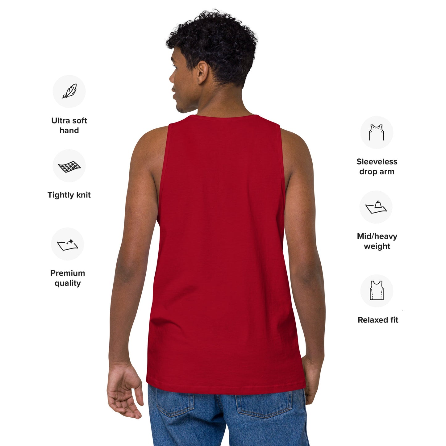 Mantente Fuerte - Camiseta de tirantes premium para hombre