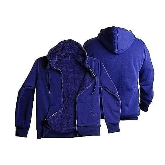Men's Thick Sherpa Lined Fleece Hoodie (Big & Tall Sizes Available)