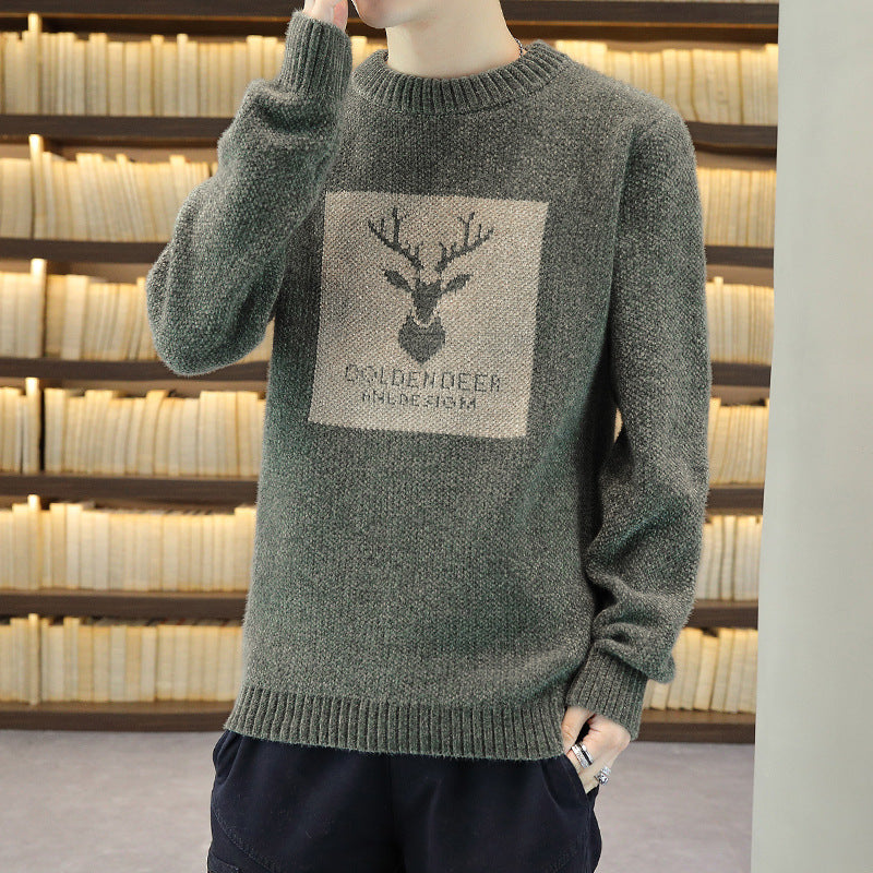 Men's Thickened Sweater | For Autumn and Winter | Youth - # BOAA13510055