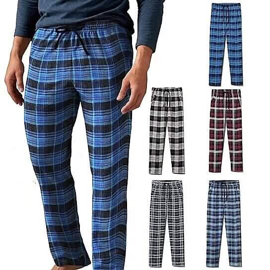 Men's Ultra Soft Flannel Plaid Pajama Lounge Pants