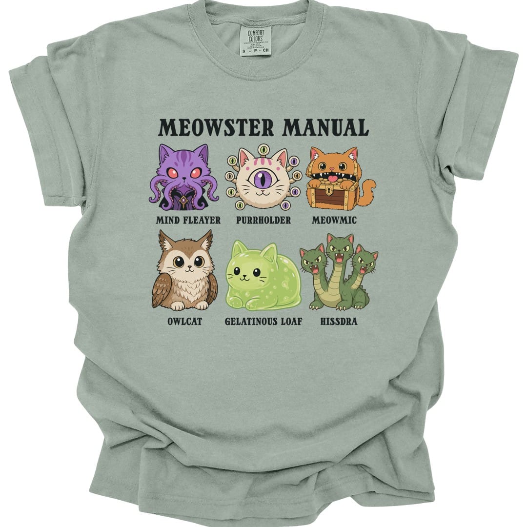 Meowster Manual T-Shirt - Comfort Colors