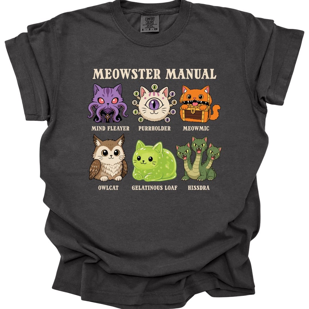Meowster Manual T-Shirt - Comfort Colors