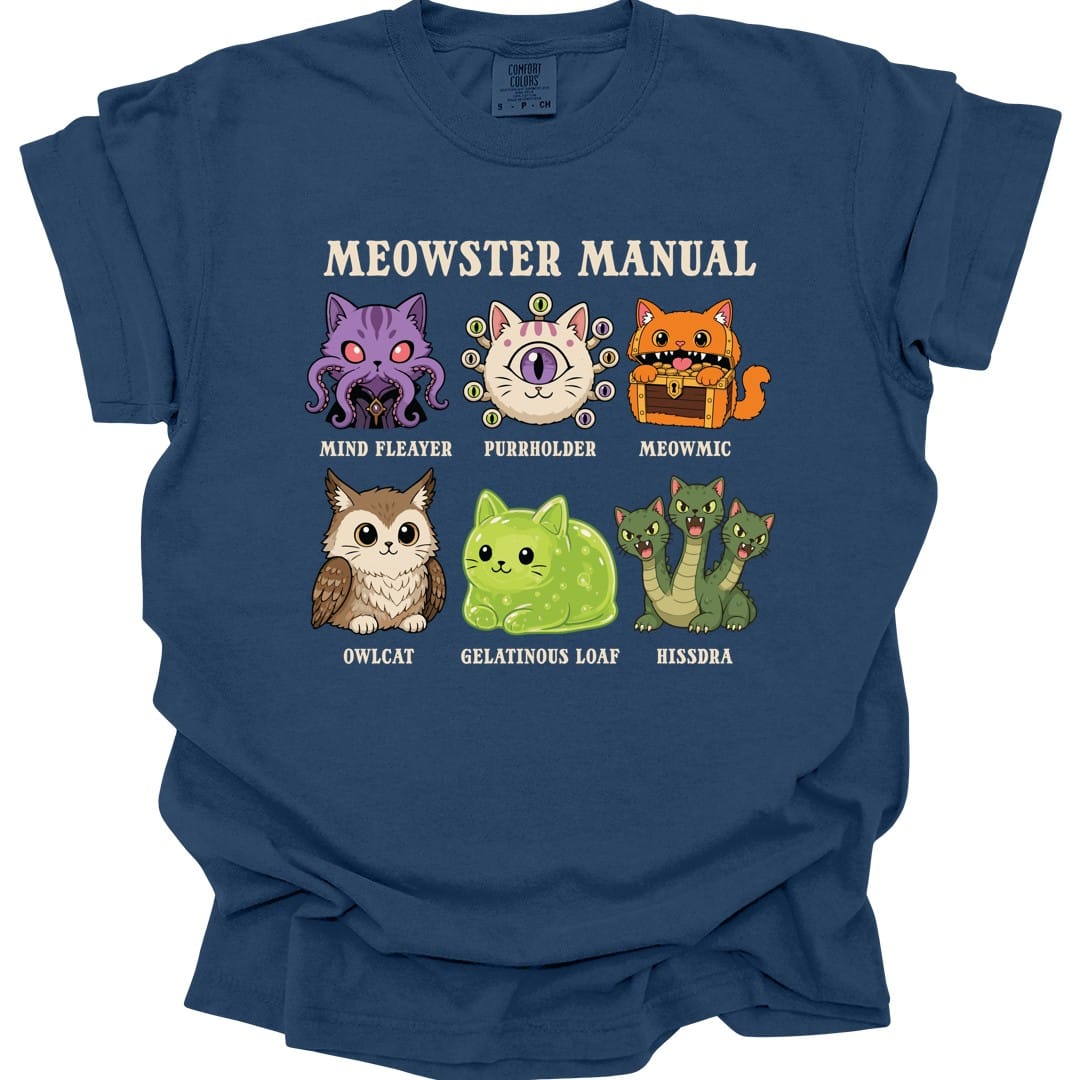 Meowster Manual T-Shirt - Comfort Colors