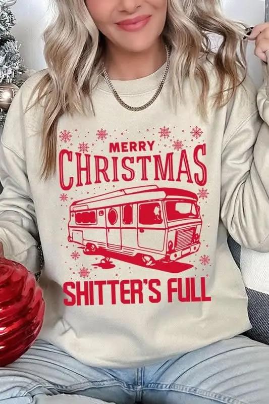 Jackets Color Bear Shitter's Full Graphic Unisex Sweatshirt Holiday Party Comfy Crewneck