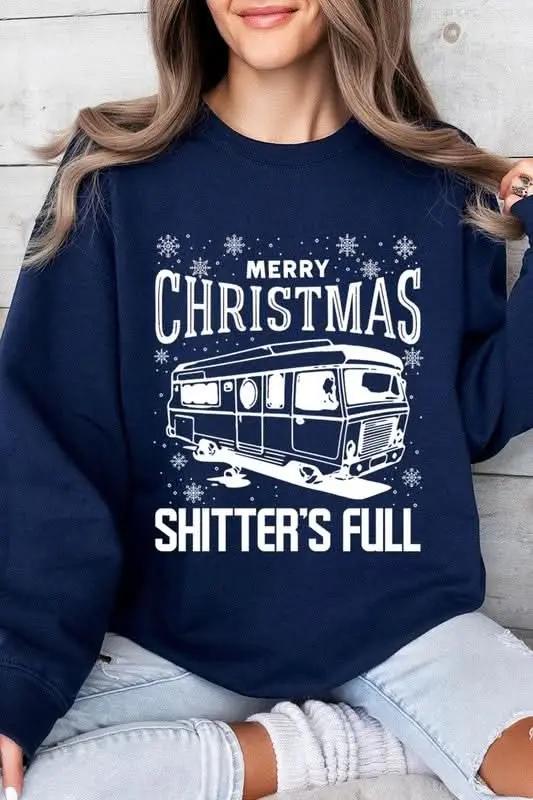 Jackets Color Bear Shitter's Full Graphic Unisex Sweatshirt Holiday Party Comfy Crewneck