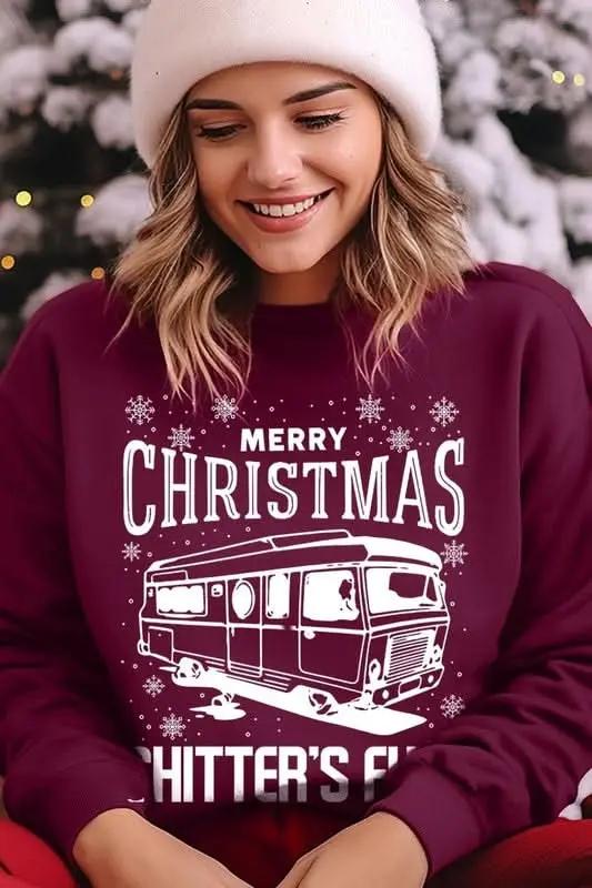 Jackets Color Bear Shitter's Full Graphic Unisex Sweatshirt Holiday Party Comfy Crewneck