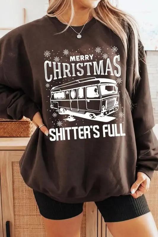 Jackets Color Bear Shitter's Full Graphic Unisex Sweatshirt Holiday Party Comfy Crewneck