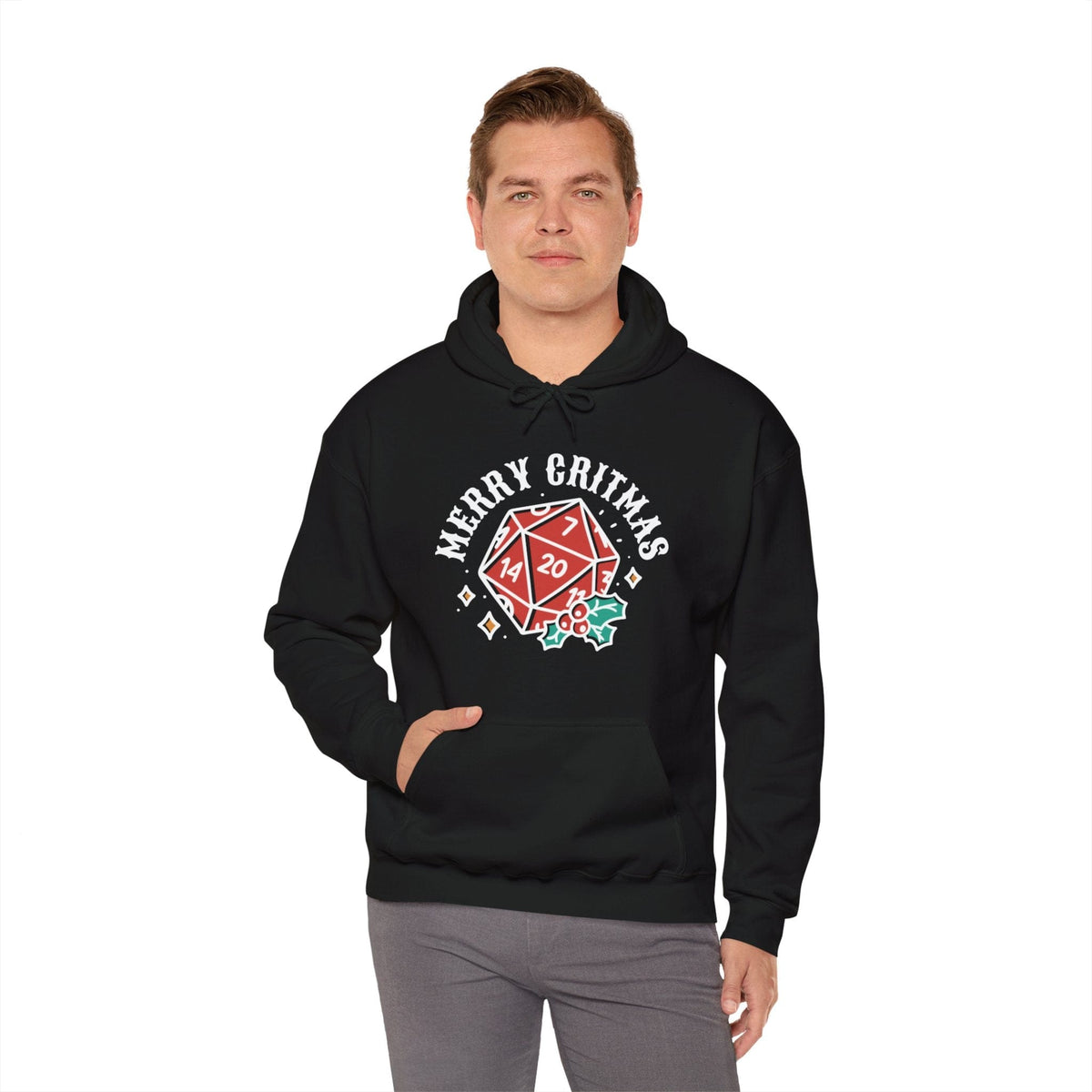 Merry Critmas Christmas D20 Hoodie