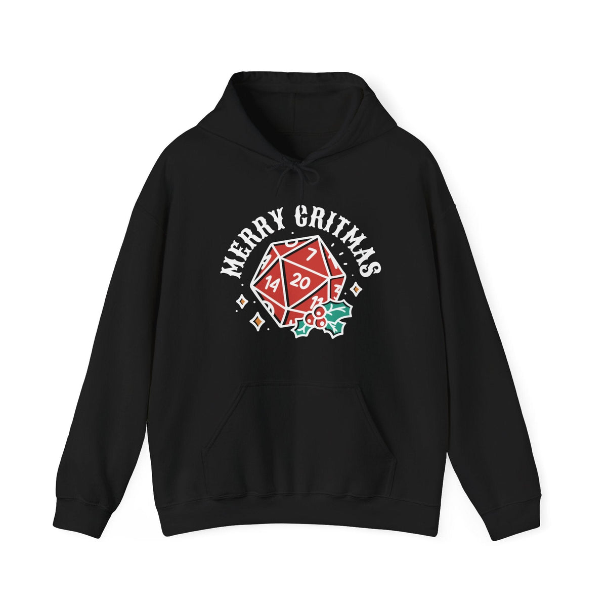 Merry Critmas Christmas D20 Hoodie
