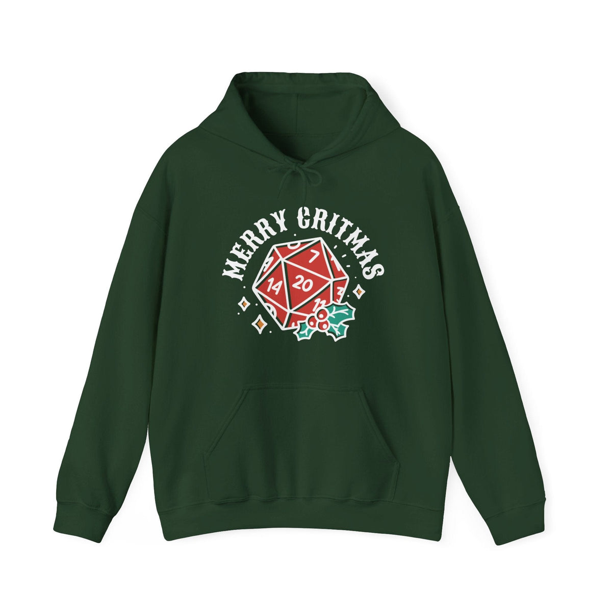 Merry Critmas Christmas D20 Hoodie