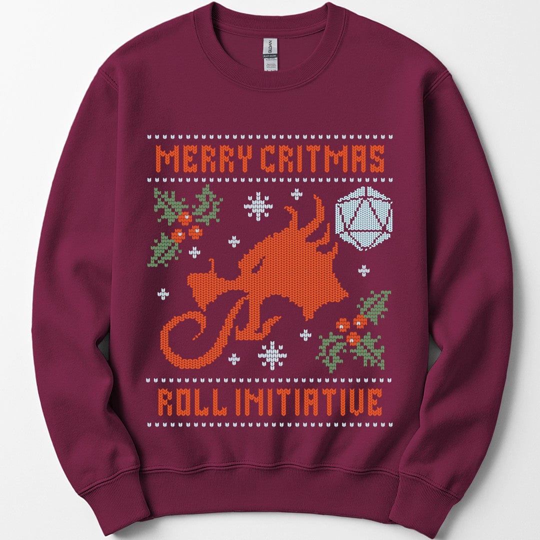 Merry Critmas Initiative Ugly Sweater Sweatshirt
