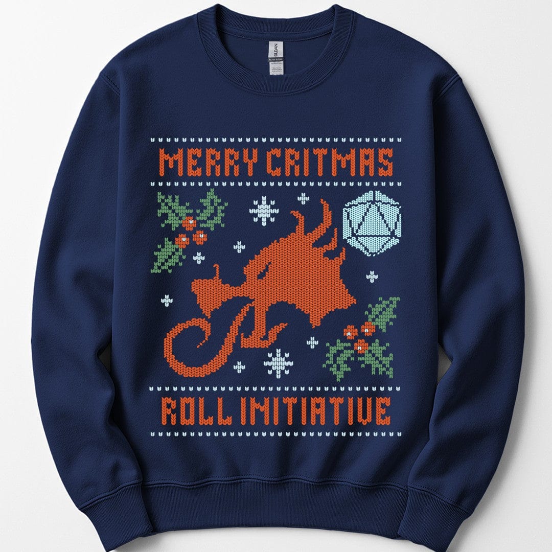 Merry Critmas Initiative Ugly Sweater Sweatshirt