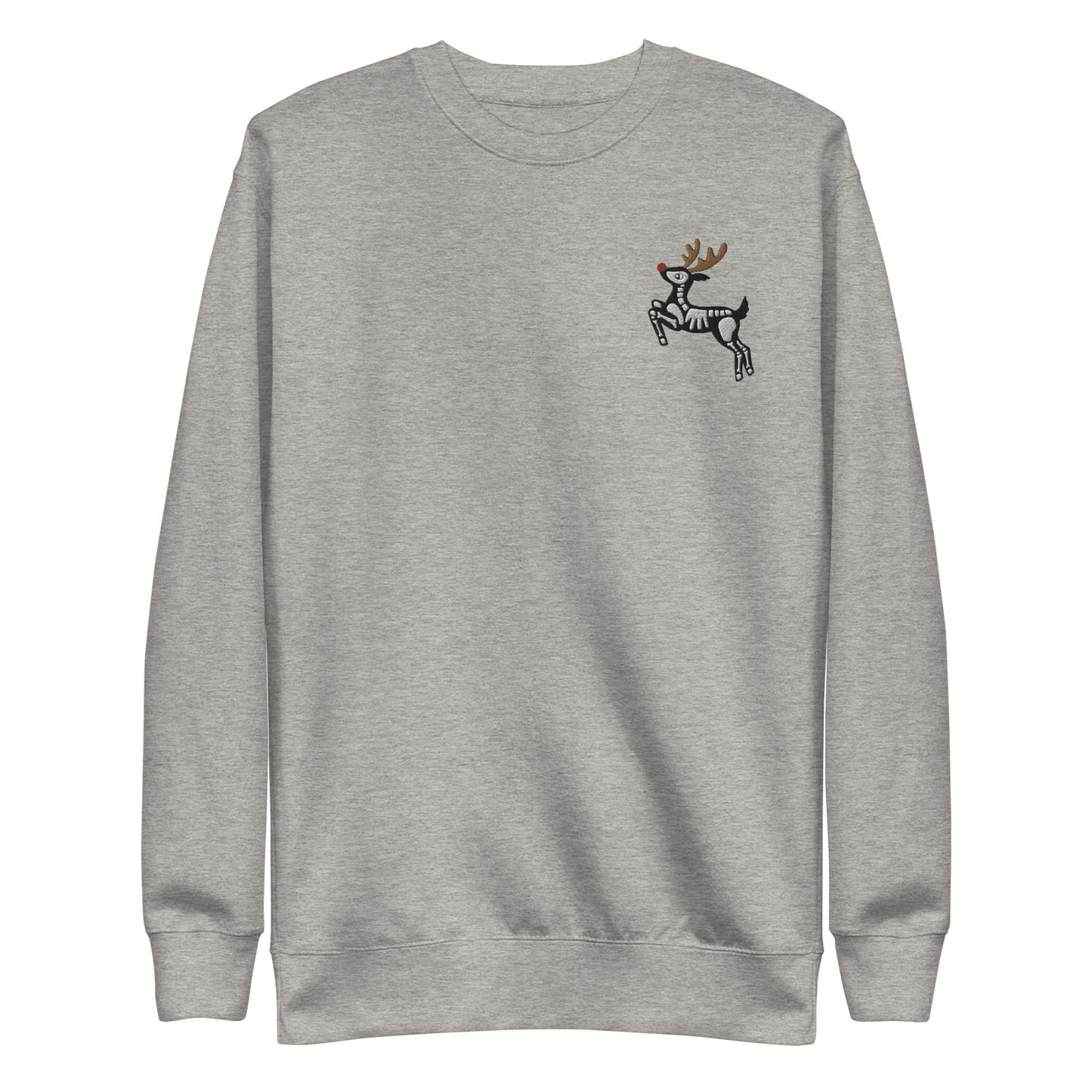 Metal Reindeer Embroidered Sweatshirt