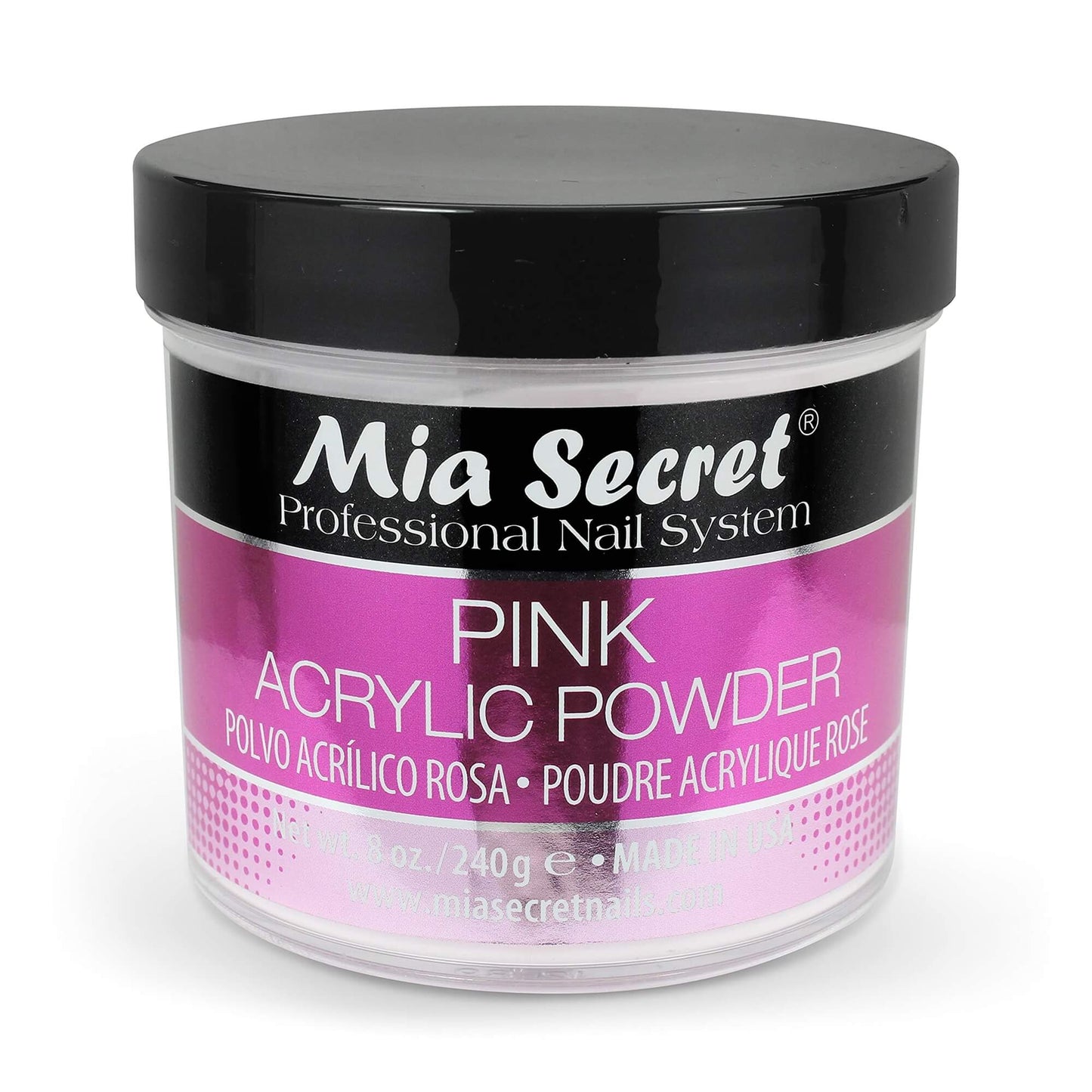Mia Secret - Pink Acrylic Powder, 2oz/4oz/8oz