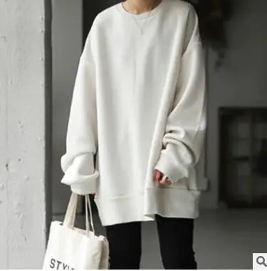 Mid-Length Loose Solid Color Blouse for Women - # WOAA21510025-PRG