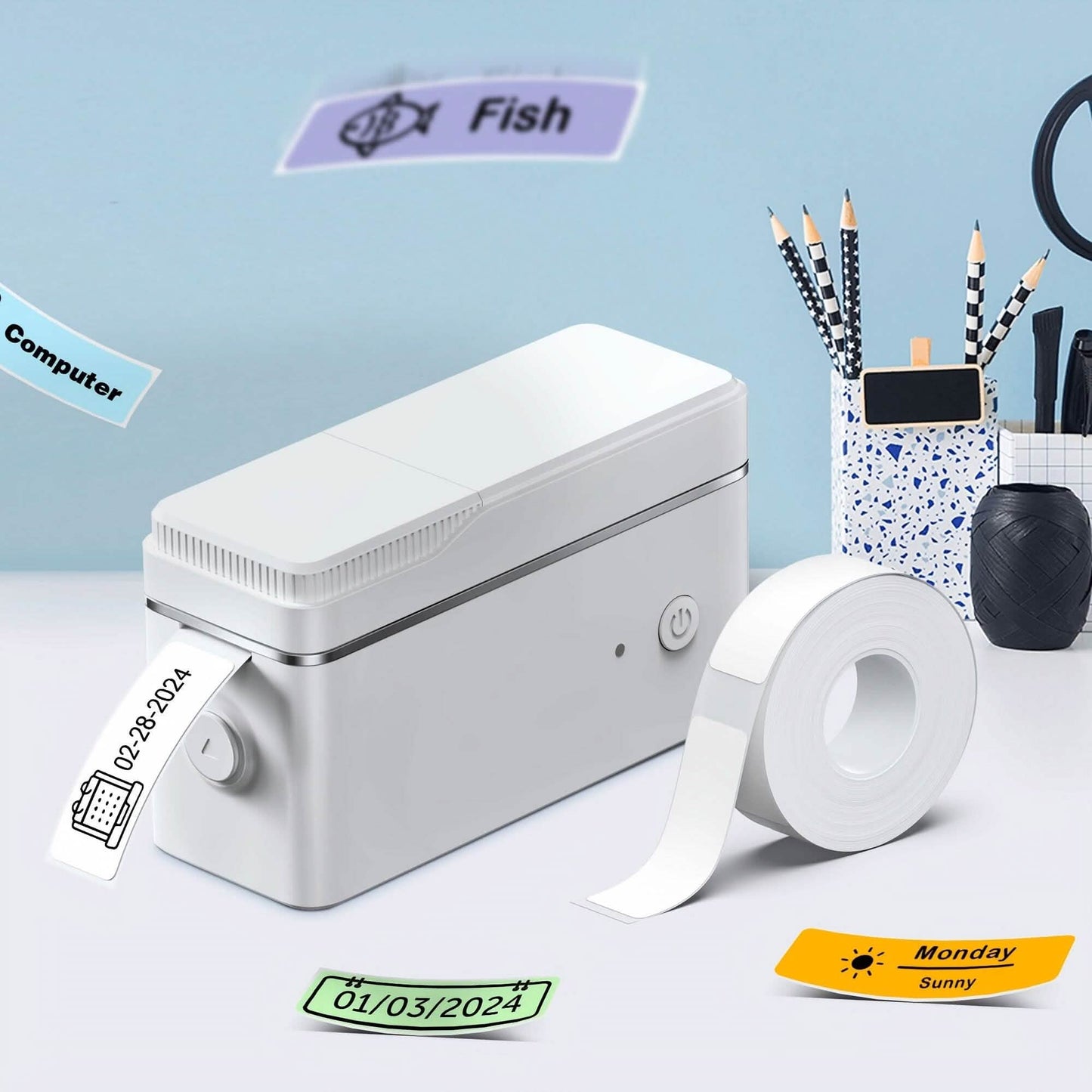 Mini Portable Label Maker Machine with Thermal Printer