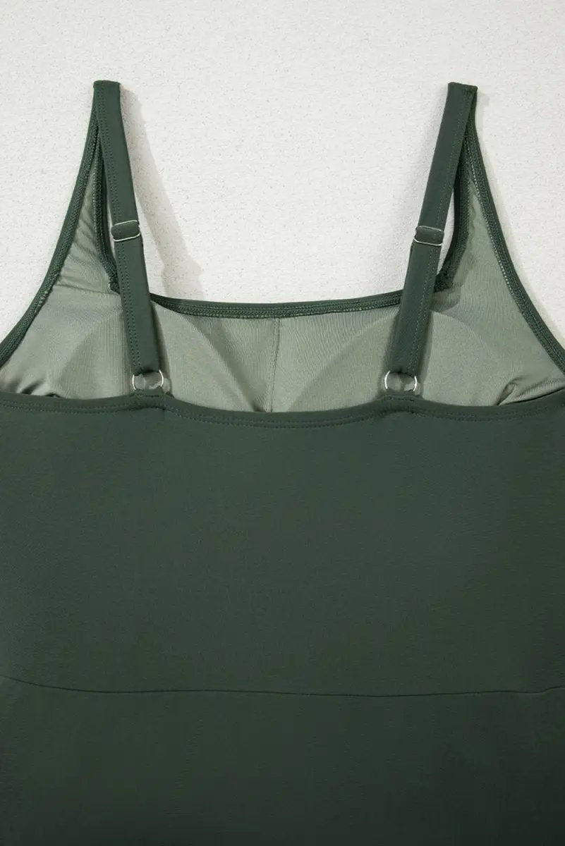 Dresses Love Salve Green Swim Dress Women's Vacation One-Piece Adjustable Straps A-Line