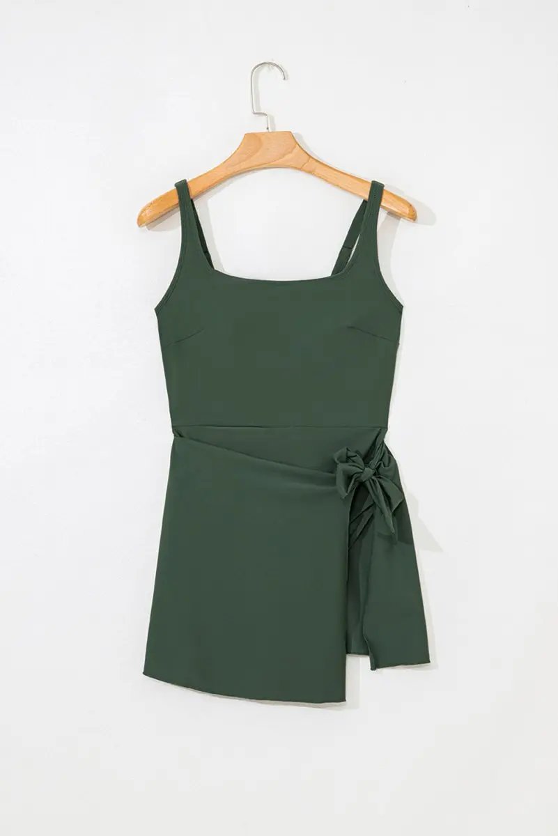 Dresses Love Salve Green Swim Dress Women's Vacation One-Piece Adjustable Straps A-Line