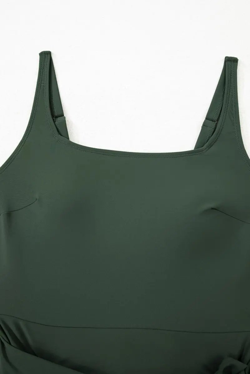 Dresses Love Salve Green Swim Dress Women's Vacation One-Piece Adjustable Straps A-Line