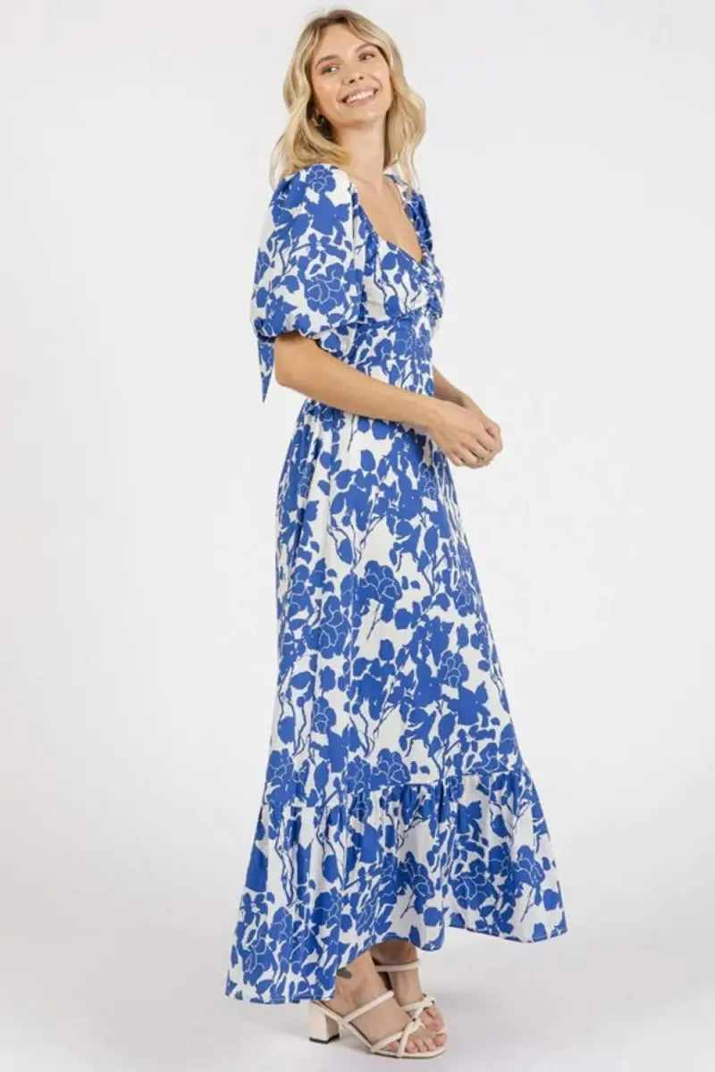 Dresses Trendsi Floral Cutout Dress Women's Party Mini Dress Sweetheart Neck, USA Ship