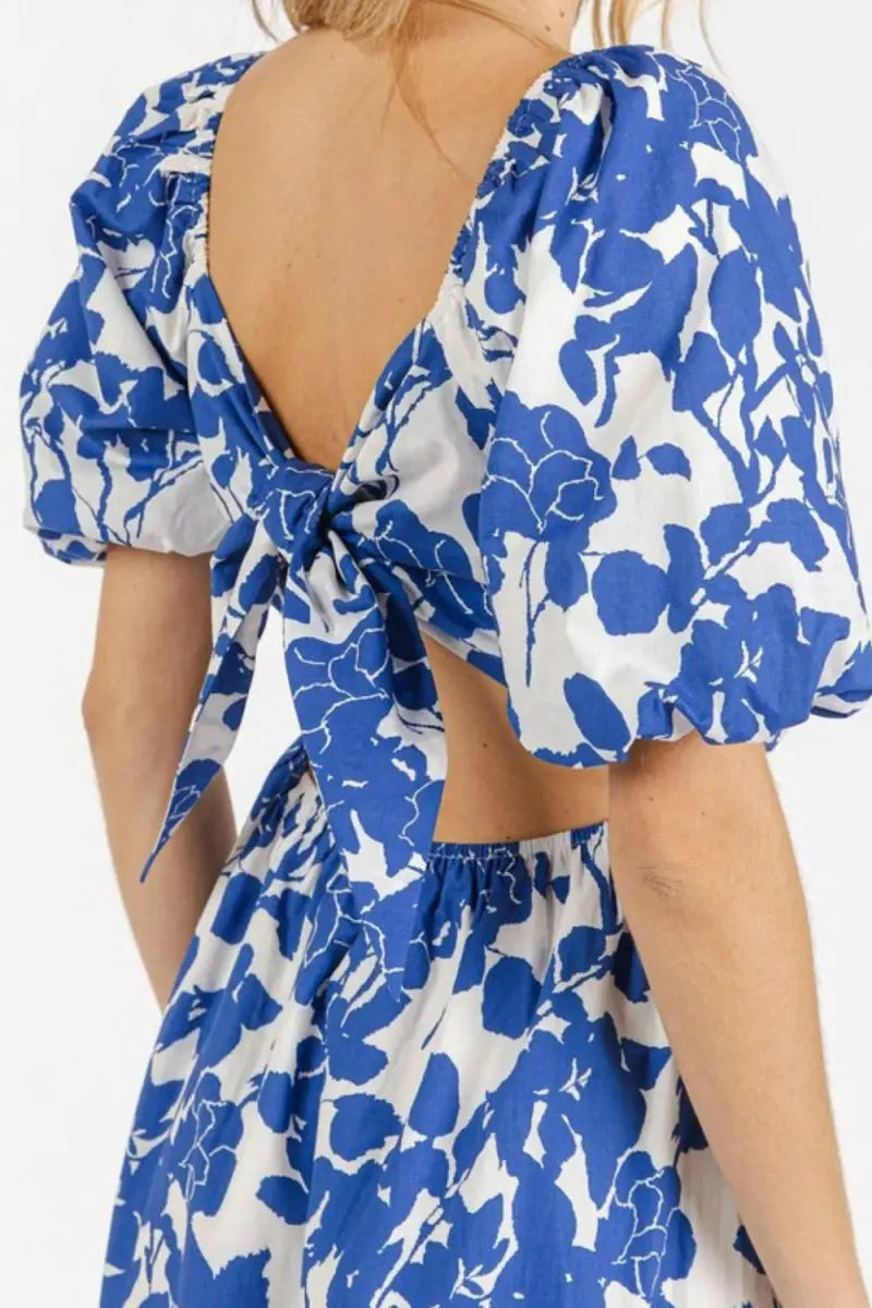 Dresses Trendsi Floral Cutout Dress Women's Party Mini Dress Sweetheart Neck, USA Ship