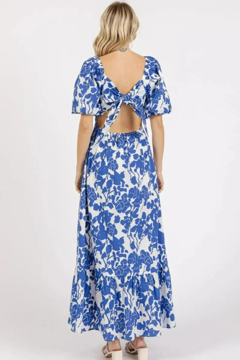 Dresses Trendsi Floral Cutout Dress Women's Party Mini Dress Sweetheart Neck, USA Ship