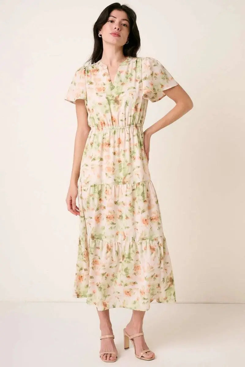 Dresses Trendsi Floral Maxi Dress Women's Summer V-Neck Flowy Casual Dress