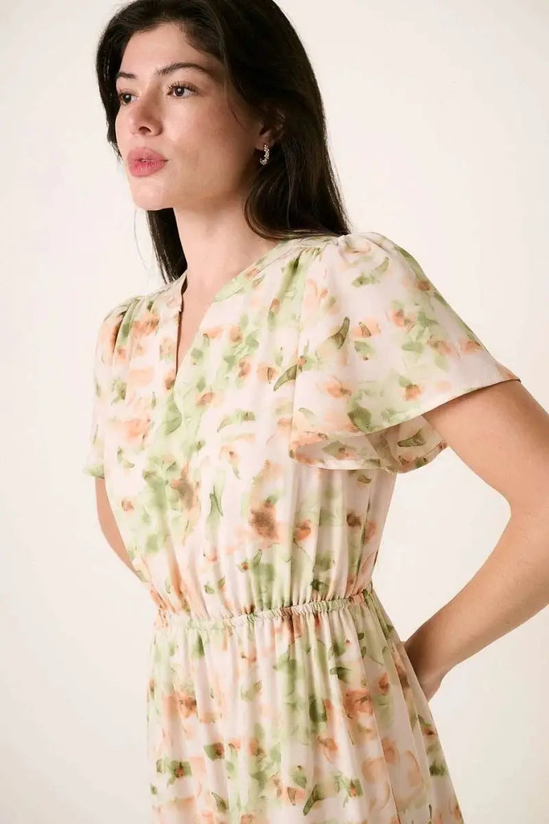 Dresses Trendsi Floral Maxi Dress Women's Summer V-Neck Flowy Casual Dress