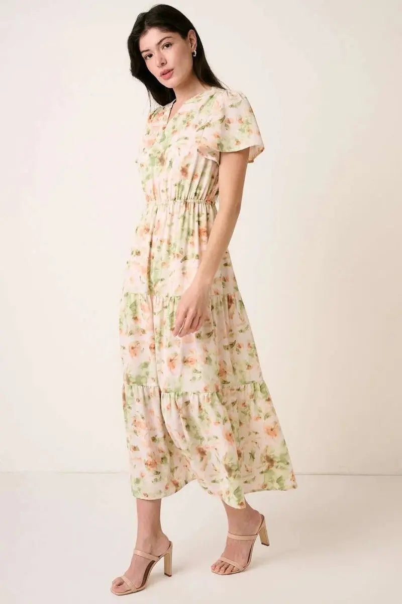 Dresses Trendsi Floral Maxi Dress Women's Summer V-Neck Flowy Casual Dress