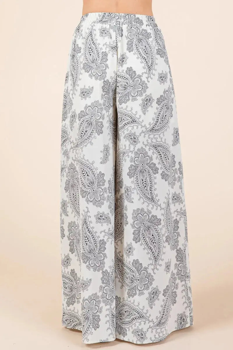 Women's Loungewear Set - Paisley Print - Two-Piece Cami