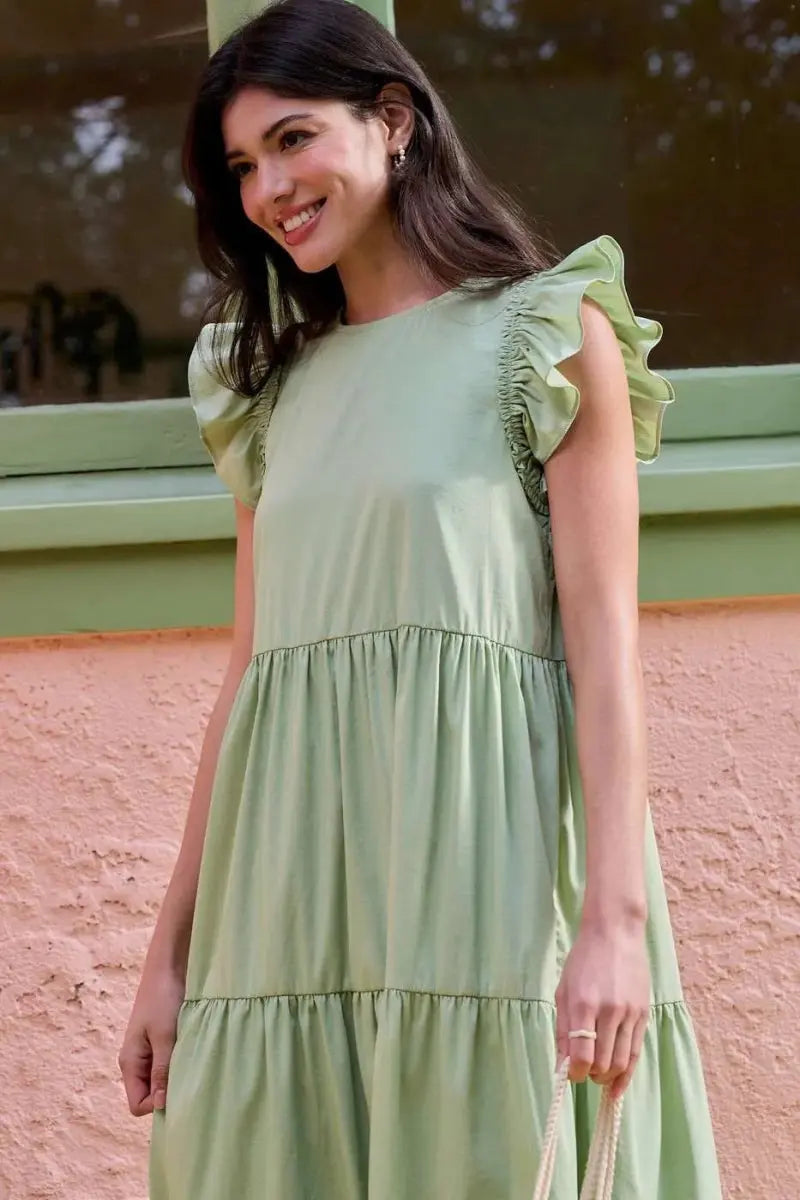 Dresses Trendsi Ruffle Maxi Dress Women's Summer Casual Flowy Tiered Dress