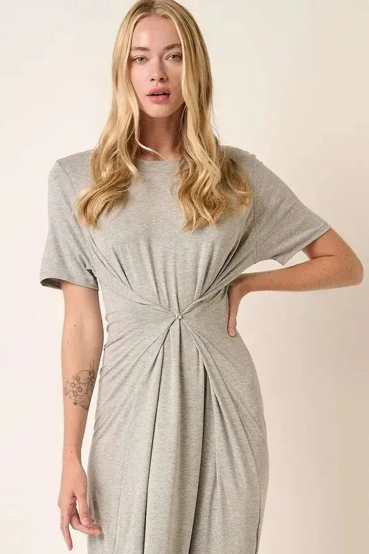 Vestidos Trendsi Vestido mini casual con abertura lateral para mujer Envío desde EE. UU. Suave y favorecedor