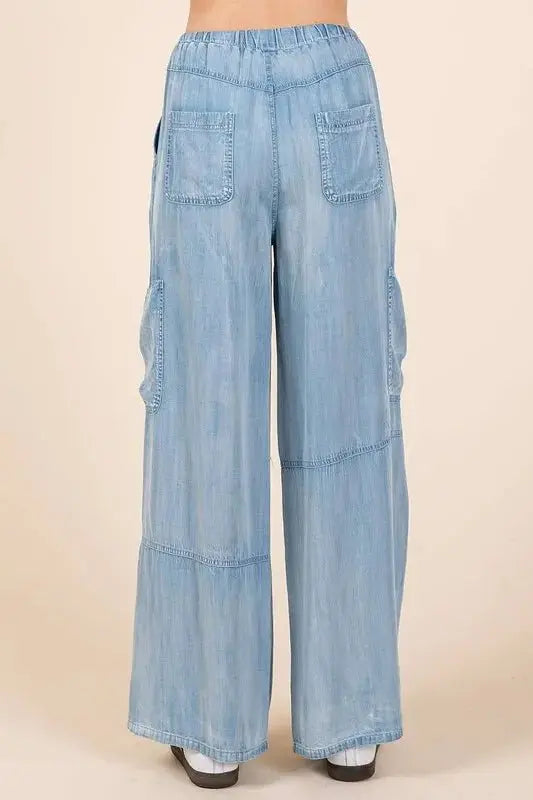 Trendsi Cargo Pants Women's High Waist Wide Leg Casual Trousers Comfy