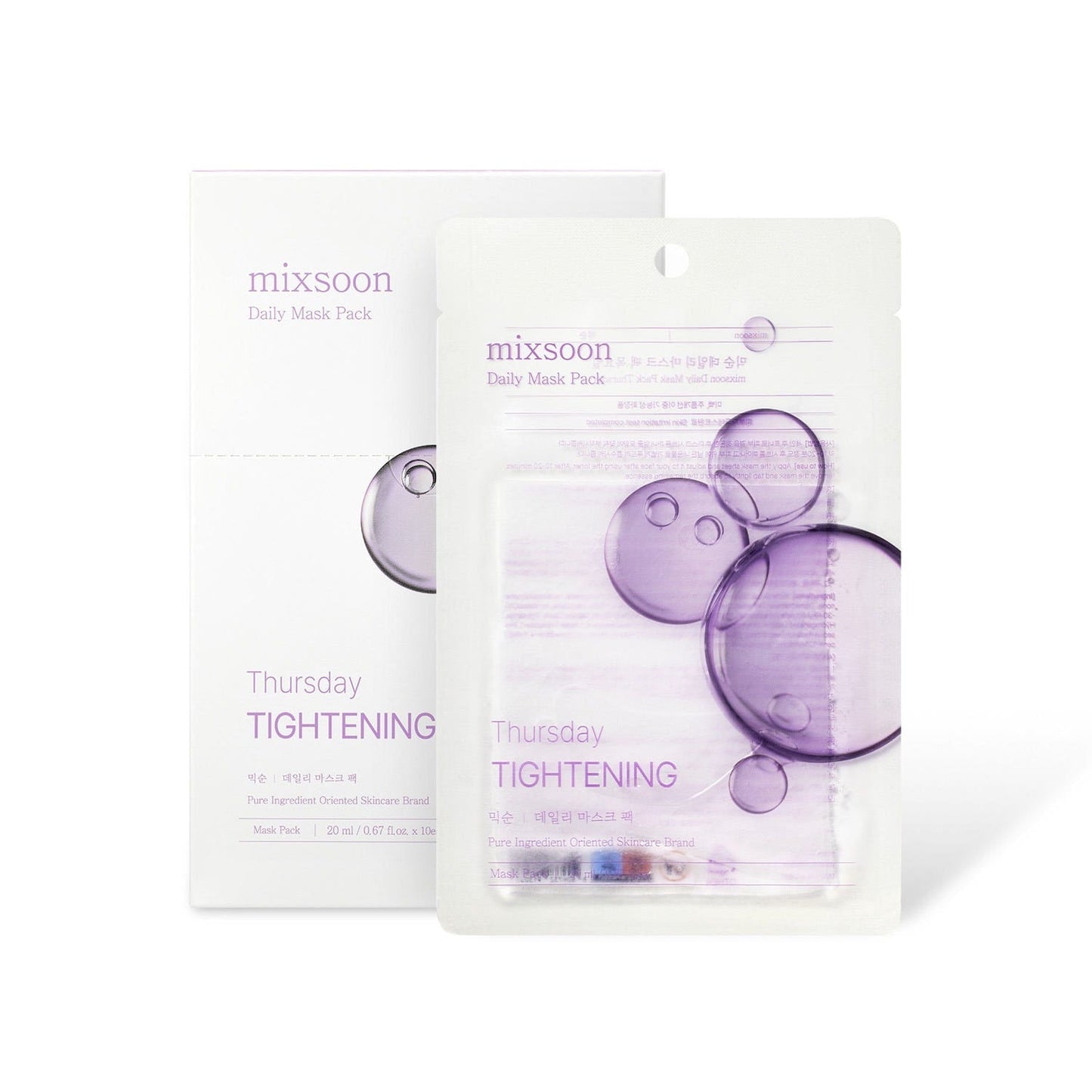 mixsoon Daily Mask Pack Thursday 20ml X 10ea