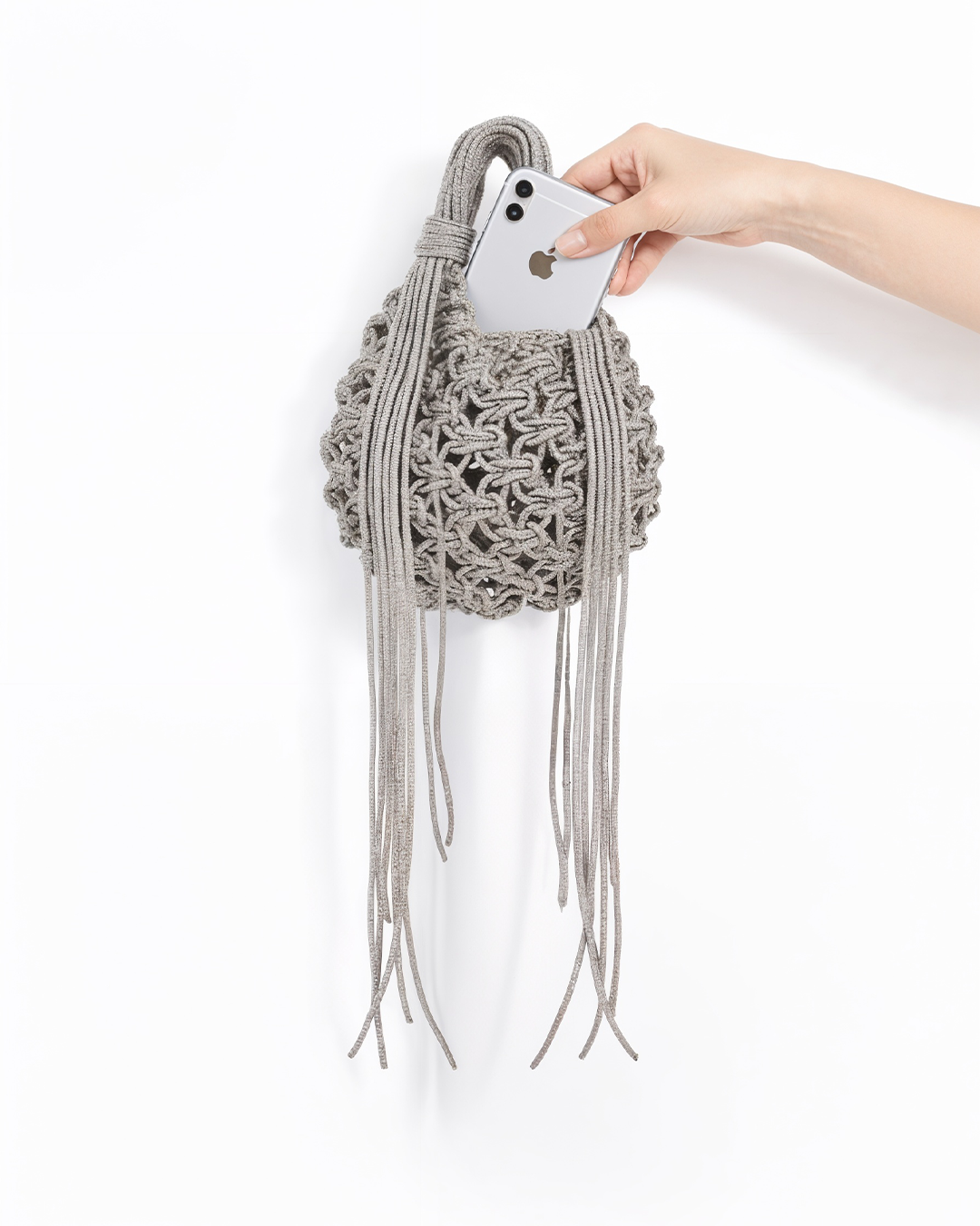 Bolso Chandelier en Plata