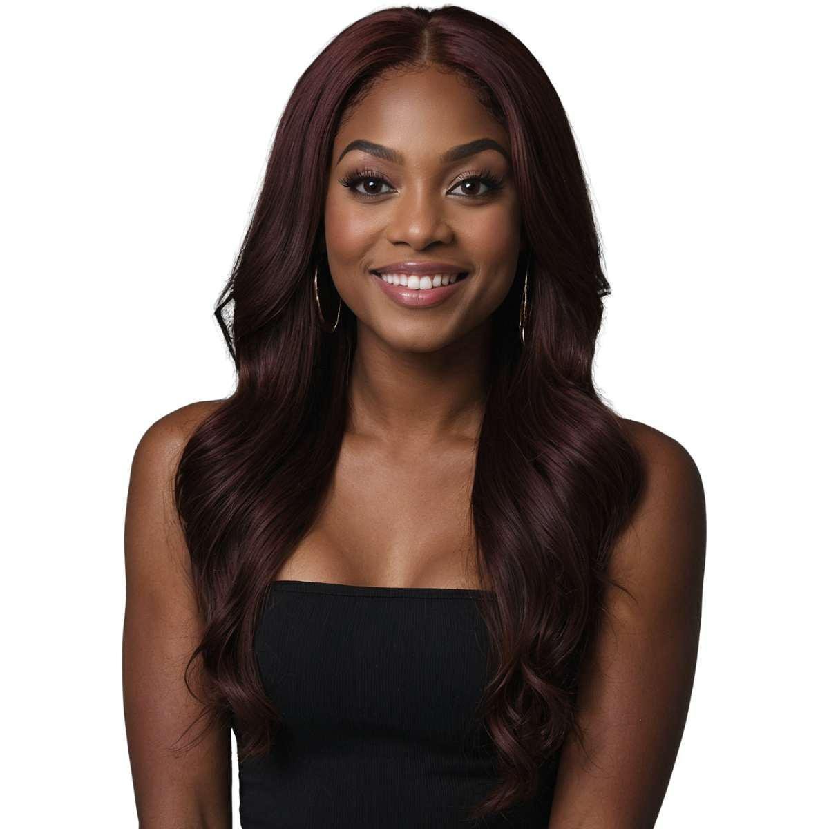 Extensiones de cabello 100% humano color borgoña Body Wave
