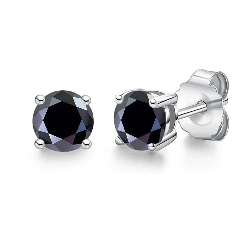 Moissanite Stud Earrings 0.1-3CT S925 Sterling Silver Platinum Plated Bride