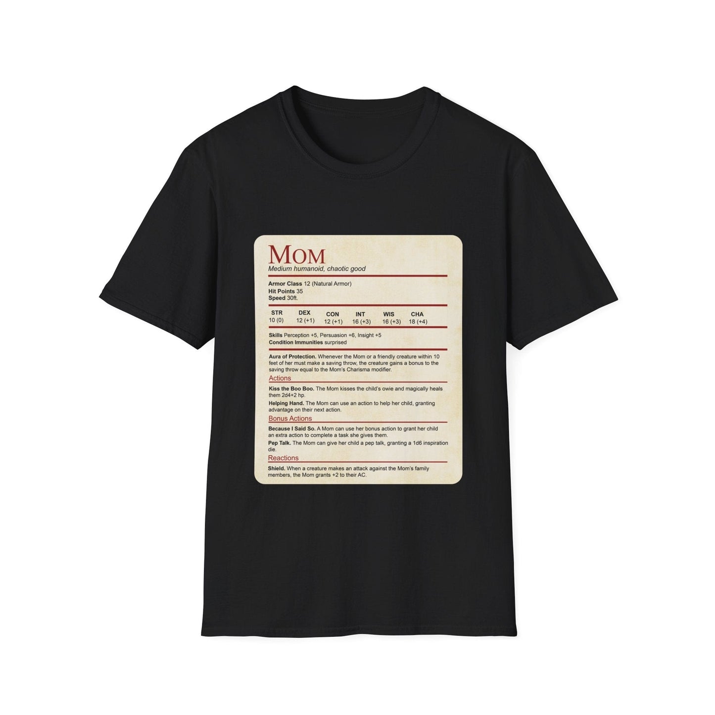 Camiseta de Mamá No Molestar - Bloque de Estadísticas Divertidas