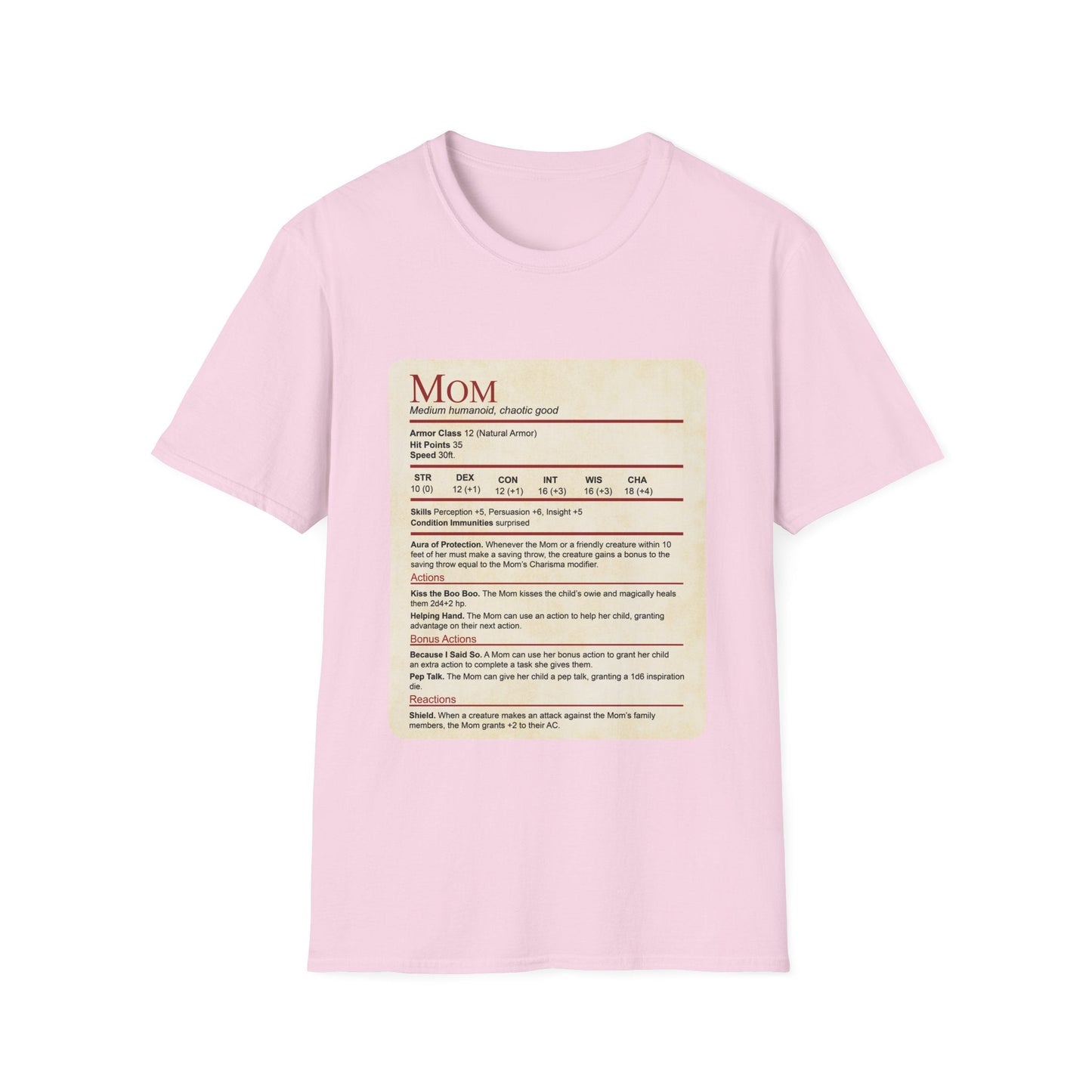 Camiseta de Mamá No Molestar - Bloque de Estadísticas Divertidas