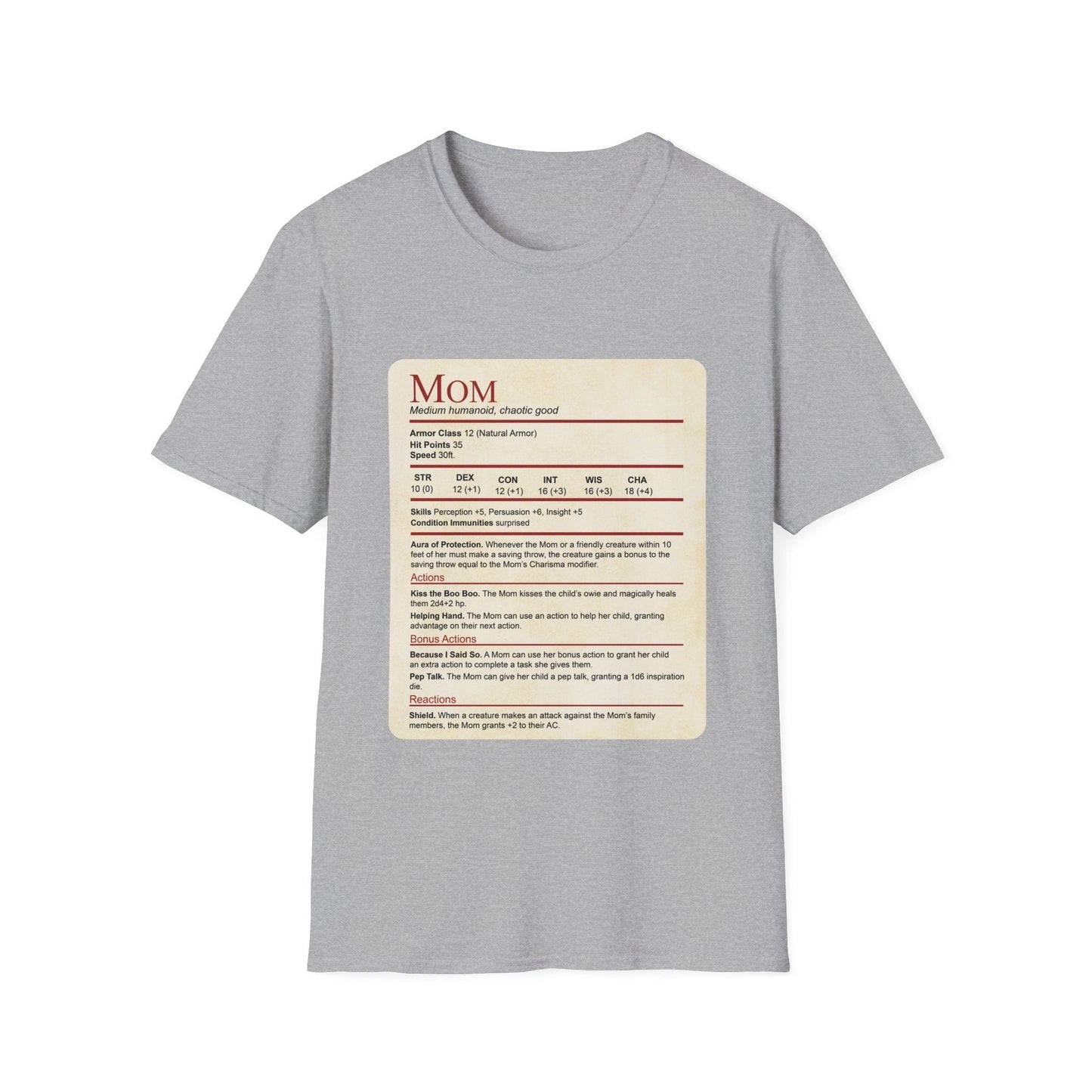 Camiseta de Mamá No Molestar - Bloque de Estadísticas Divertidas