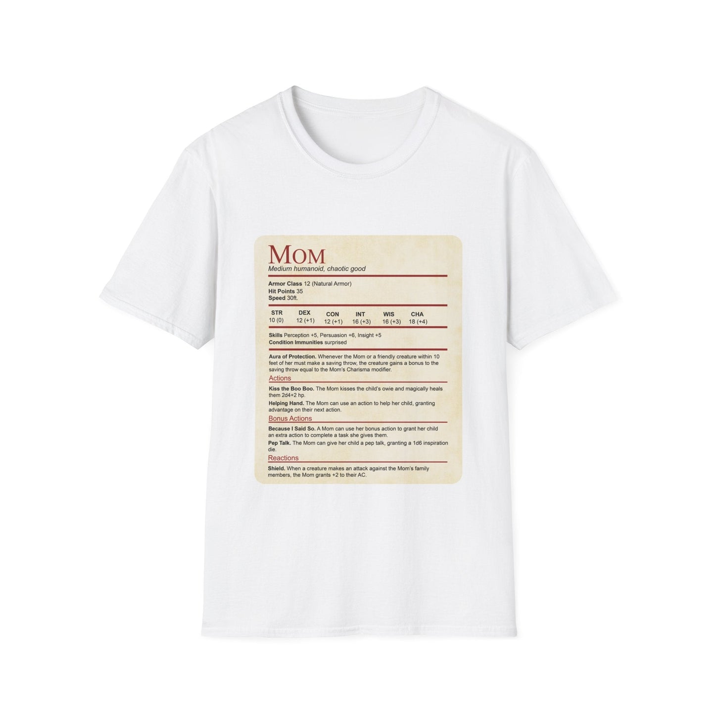 Camiseta de Mamá No Molestar - Bloque de Estadísticas Divertidas
