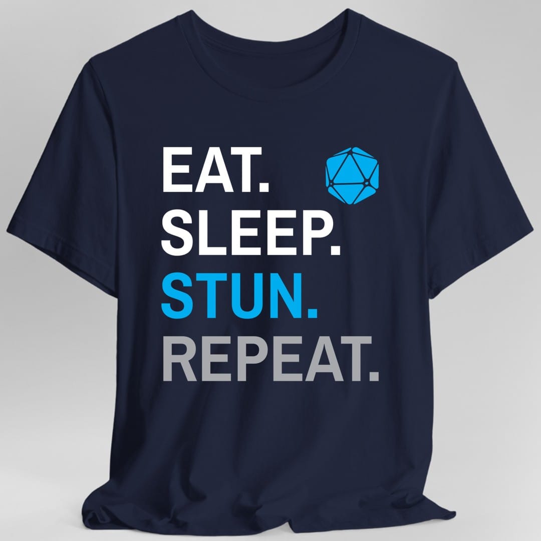 Camiseta de la Clase Monje – 'Comer, Dormir, Aturdir, Repetir'