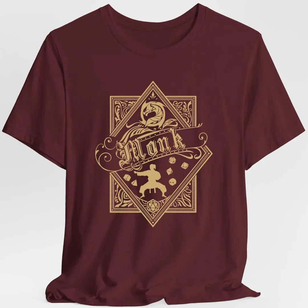Monk D&D Class Emblem T-shirt
