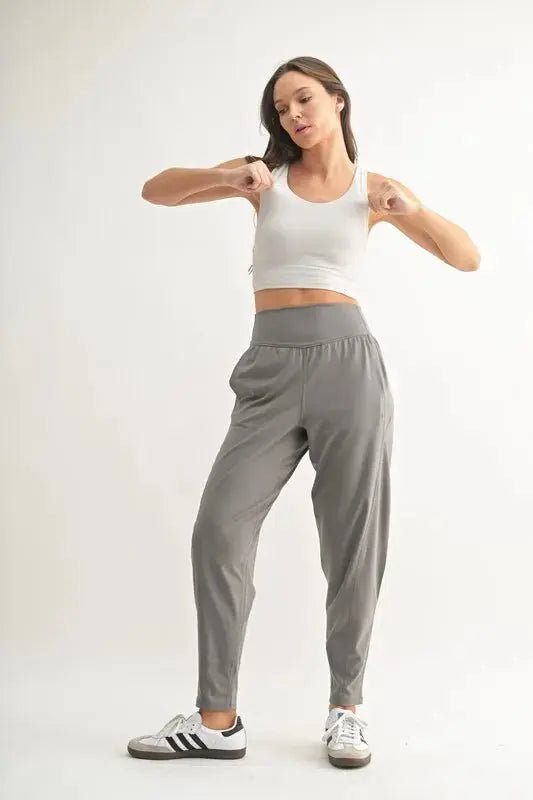 Trendsi Flowbarrel Active Pants Women's Workout Leggings High Waist, USA Ship