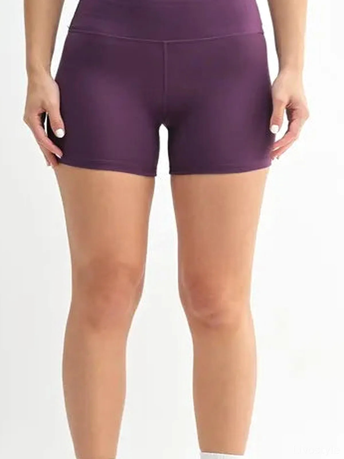 Venice Cloud Light Contour Biker Shorts in MERLOT