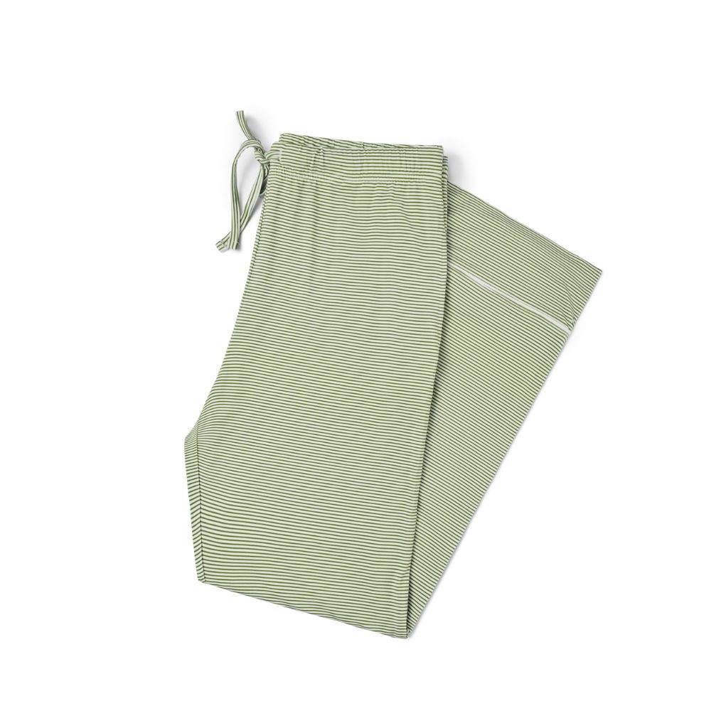 Pijama de Bambú Evergreen de Manga Larga a Rayas para Mujer (Camisa y Pantalones)