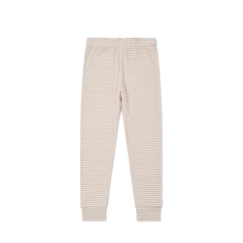 Oatmeal Stripe Bamboo Kids Pajama Set