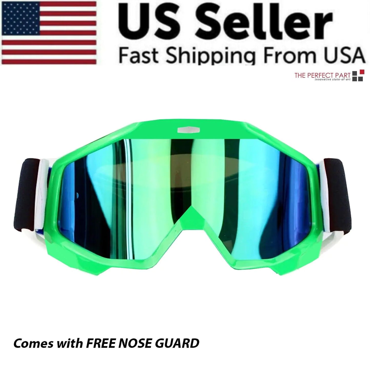 Motocross Goggles Racing Off-Road Dirt Bike ATV UTV BMX MX XC Motorcycle Eyewear - # BOAA231810001