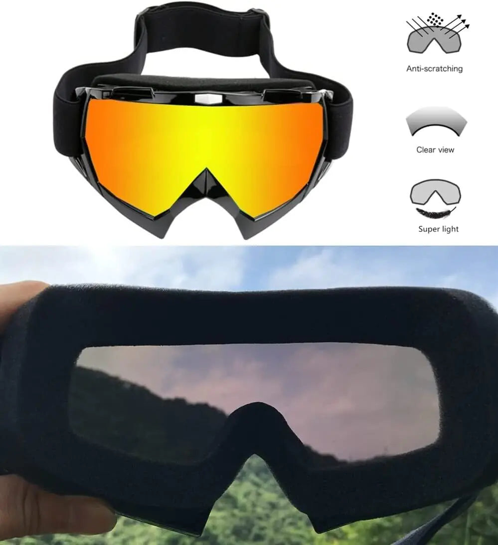 Motocross Goggles Racing Off-Road Dirt Bike ATV UTV BMX MX XC Motorcycle Eyewear - # BOAA231810001